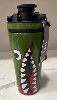 Ice Shaker Insulated Stainless Steel Shaker Bottle 26oz, Bomber ~Shark Tank~ NWT - Image 1 of 4