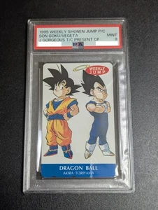 PSA 9 Son Goku Vegeta J splendida scheda telefonica Dragon Ball salto settimanale 1995 Giappone - Foto 1 di 2