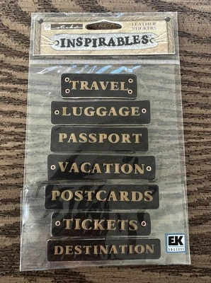 Sticko Inspirables Leather Travel Words Scrapbooking Stickers Foto 1 de 2