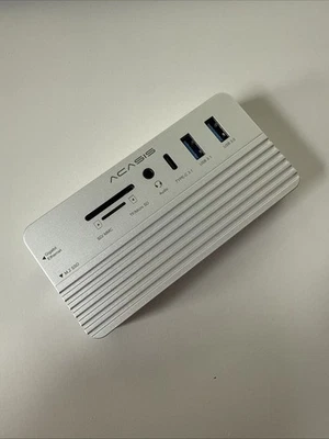 10 in 1 USB-C Hub / Dock + 512GB NVMe M.2 SSD INTEL SSDPEKKF512G8L Alu HDMI RJ45 - Bild 1 von 4