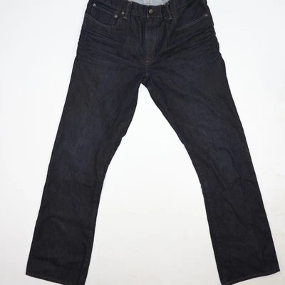Vintage Gap 1969 Jeans Mens 36x34 Blue Boot Fit Blue Black Coated Faded Whisker - Image 1 of 4