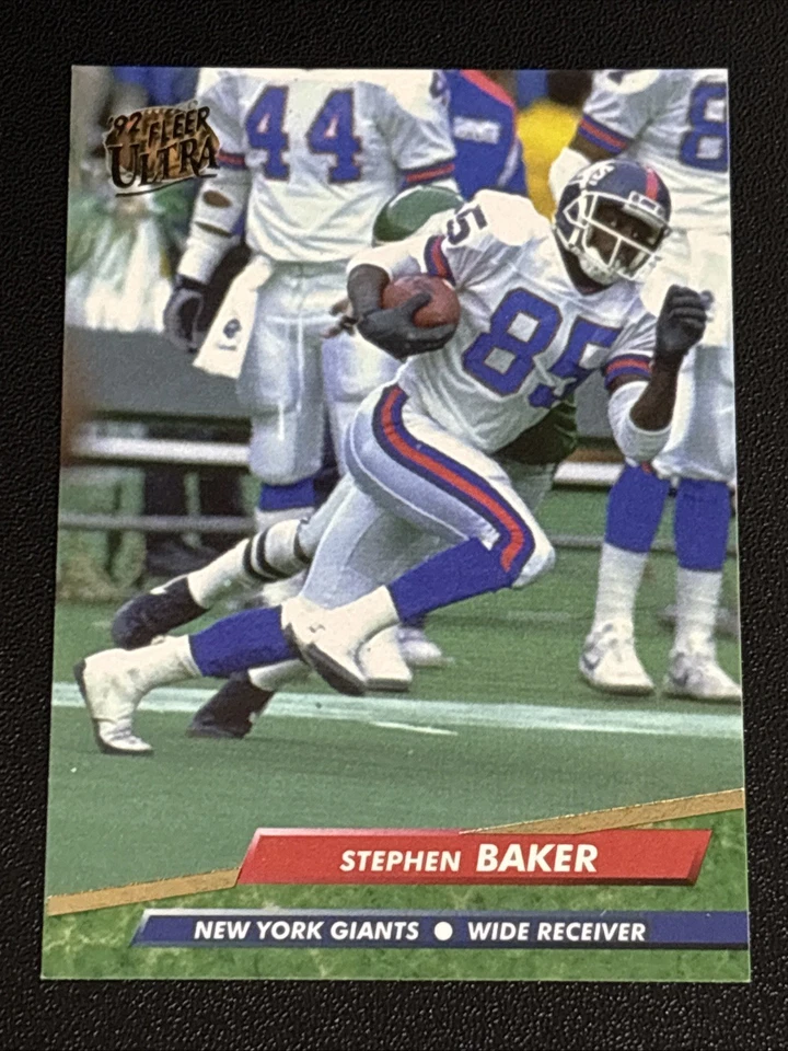 Football 1992 Ultra Stephen Baker New York Giants Wide Receiver #272 - Image 1 of 2