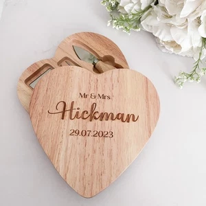 Wedding Gift- Personalised Cheese Board Box Set - Picture 1 of 6