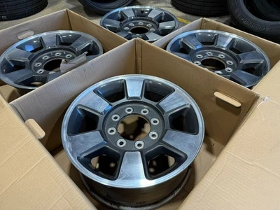 4x Llantas de fábrica de 18" mecanizadas Super Duty OEM Ford F250 F350 2011-2016 Foto 1 de 4