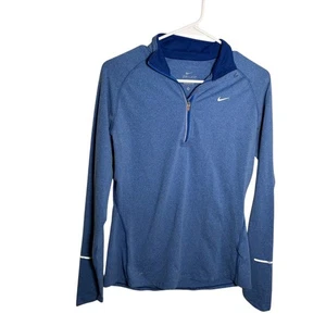 Nike Sudadera Para Mujer Azul Mediano Dri-Fit Manga Larga Cuello Atlético - Imagen 1 de 8