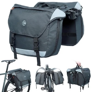 Bike Rear Double Pannier Bag,35L Expandable Capacity Waterproof Cargo Carrier... - Picture 1 of 8
