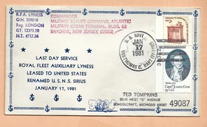 U.S.S.Thomas C. Hart Gennaio 17,1981 Last Day Reale Fleet Navale Cover - Foto 1 di 1
