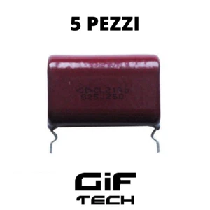 5 STÜCK POLYESTER KONDENSATOR 8,2uF 250V KOMPONENTEN LEITERPLATTE CS PCB - Bild 1 von 1