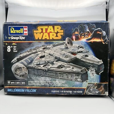 Revell Star Wars MILLENNIUM FALCON Snap Tite Model Kit 85-1854 Open Box - Image 1 of 2