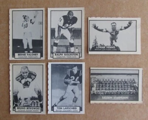 1962 TOPPS CFL FOOTBALL CARD SINGLES COMPLETE YOUR SET PICK CHOOSE - Picture 1 of 49