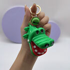 Funny Cute Cartoon Mouth Tooth Alligator Hand Keyring Crocodile Bag Keychain