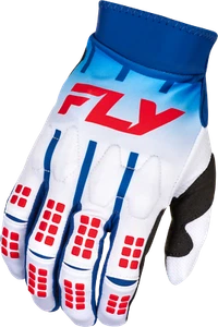 FLY RACING EVOLUTION DST GLOVES RED/WHITE/BLUE LG 378-113L - Picture 1 of 1