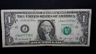 Trinary/ Fancy Serial Number/ One Dollar Bill/ Quad 7S/ 9-44-7777-9  Fw 2013