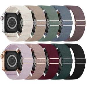 10 Pack Stretchy Bands Compatible with Apple Watch Band 40mm 38mm 41mm 42mm 4... - Picture 1 of 6