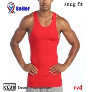 Lot 2 PRO CLUB A SHIRTS TANK TOP RED ProClub Men's Wife Beater Undershirts S-7XL - Picture 1 of 4