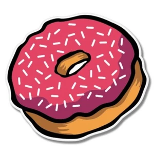 Donut Sprinkles Car Laptop Phone Vinyl Sticker  - SELECT SIZE - Picture 1 of 1