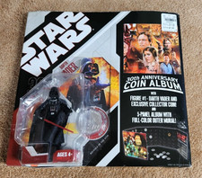 STAR WARS HASBRO 30TH ANNIVERSARY COIN ALBUM & EXCLUSIVE DARTH VADER FIGURE