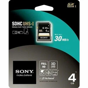 Sony SDHC UHS-I Memory Card 4GB 30MB/sec SF-4U4/T1 Durable - Picture 1 of 1