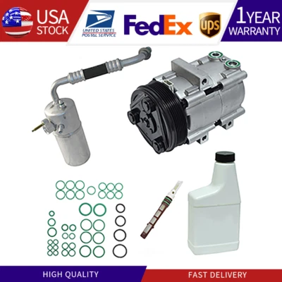 Kit de manguera de aire acondicionado, compresor, sello, tubo Orif y aceites apto para Ford F-150 2003-2004 Foto 1 de 4