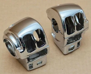 Harley original Lenker Schaltergehäuse Kit chrom Switch Housing Touring - Picture 1 of 4