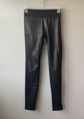 Goldsign 斑马涂层紧身打底裤黑色女式 26 码 — 第 1/4 张图片