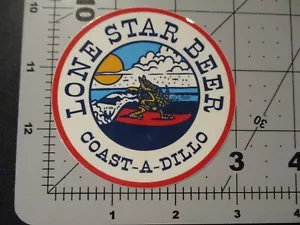 LONE STAR Texas Coast-A-Dillo surfing STICKER decal craft beer brewery brewing R - Picture 1 of 1