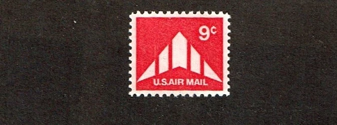 1971 U.S AIRMAIL CLASSICS 9c DELTA WING   Sc#C77 M/NH/OG Fresh!^ - Image 1 of 1