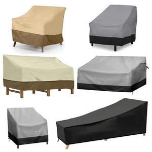 Heavy Duty Outdoor Sofa Cover, Waterproof Lawn Patio Furniture Chair Protector - Picture 1 of 19