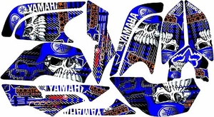 YAMAHA RAPTOR 660R full graphics kit blue..THICK AND HIGH GLOSS - Bild 1 von 5