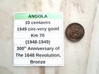ANGOLA 10 CENTAVOS 1949 CIRC VERY GOOD KM 70 1948 1949 ANGOLA 10 CENTAVOS 1949 CIRC VERY GOOD KM 70 1948 1949