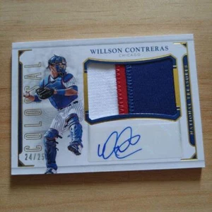 2018 Panini Colossal Willson Contreras Chicago Cubs Patch AUto /25 #CS-WC - Imagen 1 de 24