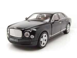 Bentley Mulsanne 2014 Noir Maquette de Voiture 1:18 Rastar