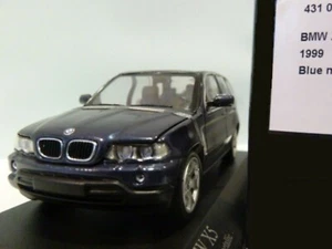 WOW EXTREMELY RARE BMW E53 X5 SUV 4.4i V8 1999 Blue 1:43 Minichamps-M3/GTR-Spark - Picture 1 of 3