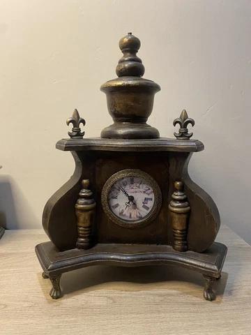 Beautiful clock mantle. wood Cover