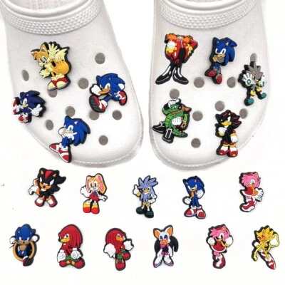 20pcs Sonic' Cartoon Shoes Charms Kids Cartoon Clogs Sandals - image 1 of 4