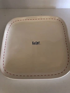 Rae Dunn Artisan Collection by Magenta "Taste" piatto snack quadrato - Foto 1 di 6