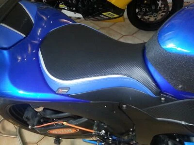 Luimoto 运动座椅套套装蓝色全新适用于川崎忍者 ZX6R 2007-2008 — 第 1/4 张图片