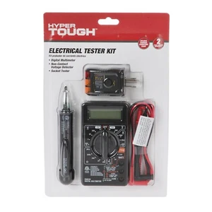 Gift Idea Digital Multimeter Voltage GFCI Outlet Electrical Tester Kit w/ Pouch - Picture 1 of 7