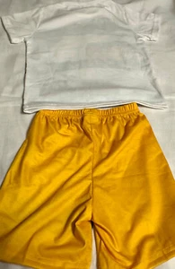 CHARMANTE GELBE JUNGEN SHORTS UND WEISSES SHIRT KURZARM GRÖSSE 1-2 JAHRE (90) - Bild 1 von 2