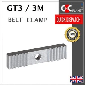 GT3 Toothed Aluminium Clamp for 6MM 9MM Open length Timing Belt Pitch 3mm 3D Cnc - Picture 1 of 5