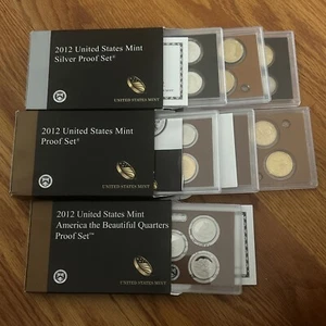 2012-S United States Mint SILVER Proof Set - 14 Coins W/COA & OGP Box - 90% U.S. - Picture 1 of 1
