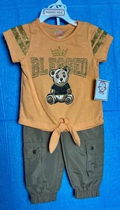 MAMAS MINI MÄDCHEN KLEINKIND 2-TEILIGES SOMMERSET OBERTEIL UND HOSE GRÖSSE 18M - Bild 1 von 3