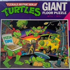 Vintage Teenage Mutant Ninja Turtles Giant Four Puzzle 30 extra große Teile - Bild 1 von 4