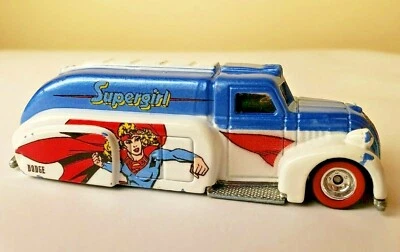 2012 Hot Wheels SUPERGIRL '38 Dodge Chrysler Airflow Truck ~ Real Riders ~ Nice - Image 1 of 4