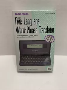 Radio Shack LCD 5 Language Word Phrase Translator - Picture 1 of 6