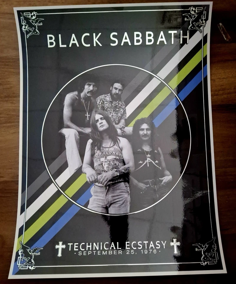 BLACK SABBATH Poster "TECHNICAL ECSTASY"09/25/1976 - Image 1 of 1