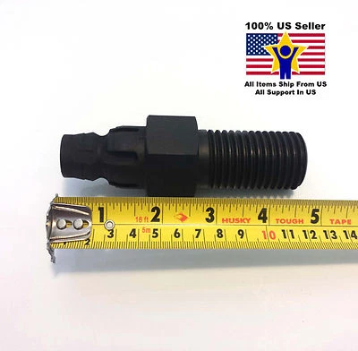 PRODIAMONDTOOL Hilti Core Drill Adapter- Quick Disconnect Male (6 Slot) to 1-1/4" - 7 Thread