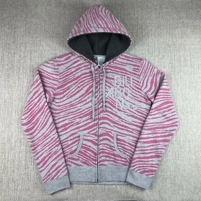 VTG Billabong Hoodie Sweatshirt Womens Large Boxy Pink Skate 90s Y2K Quiksilver - Image 1 of 4