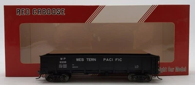 Red Caboose 35006-31 HO Western Pacific Drop Bottom Gondola Car #9306 EX/Box - Image 1 of 4