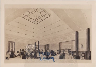 Foto ilustración de comedor CGT French Line NORMANDÍA 3ª clase 36a  Foto 1 de 2